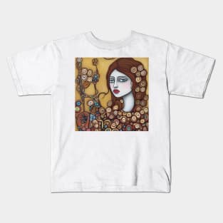 Woman playing a violin Kids T-Shirt